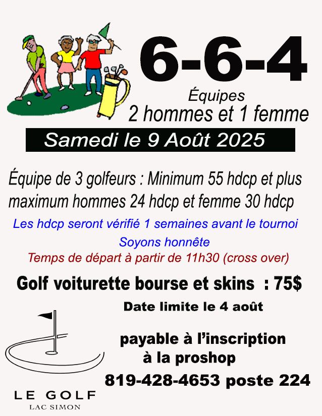 TOURNOI 6-6-4