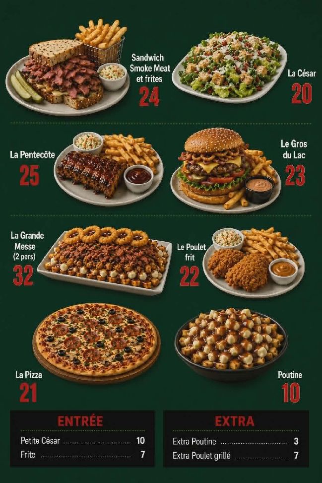 menu vendredi soir